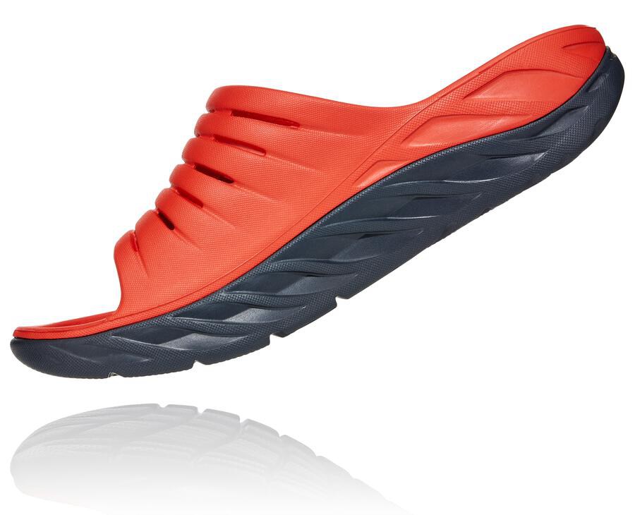 Hoka Australia One One ORA Recovery - Mens Slide Red - VYSRU-9072